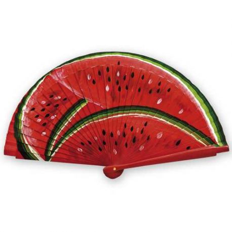 ABANICO PINTADO SANDIA 