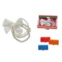 PULSERA TRIPLE CON LAZO TULL + CAJA MADERA (8516)