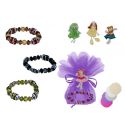 pulsera caramelo + broche muñeca + bolsa tull (8940)