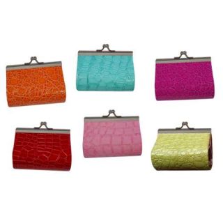 MONEDERO PIEL CLICK LISO (8,5x,7,5 cm.)
