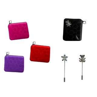 MINI MONEDERO GOLOSITO TERCIOPELO + ALFILER (8153/8155)
