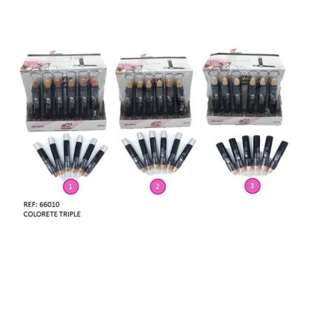 Corrector de lápiz triple