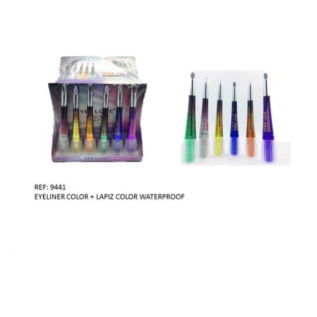 Eyeliner de colores y lápiz waterproof