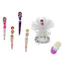 PINZA DE DEPILAR CHICAS + PULSERA PERLAS DE COLOR (8108) + BOLSA TULL (8940)