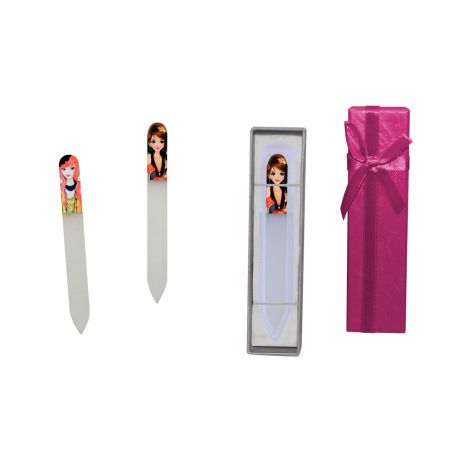 LIMA DE UÑAS CRISTAL CHICAS + CAJA LAZO (8513)