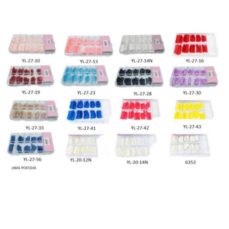 Uñas postizas varios colores
