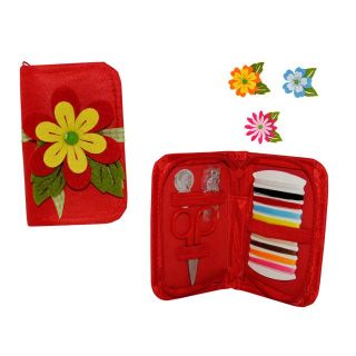 costurero de viaje + flor fieltro (8500)