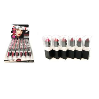 Barra labios cuadrada negro y blanco matte