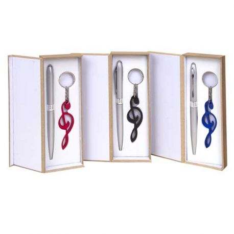 Estuche llavero y bolígrafo
