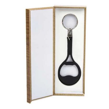 Llavero raqueta caja madera regalo