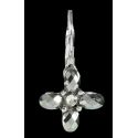 PENDIENTES PLATEADOS ZIRCONITAS, 1 cm.