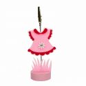 PINZA PORTA FOTOS VESTIDO ROSA