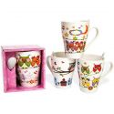 Juego de tazas con cuchara regalos bodas