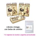 Libretas vintage con anillas, regalo de Boda en Outlet