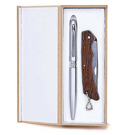 Estuche navaja y bolígrafo regalo de boda