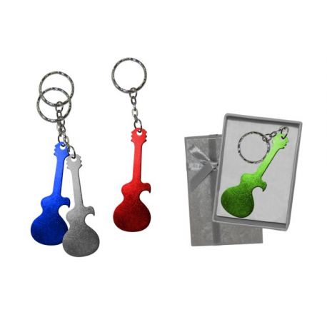 llavero destapador guitarra + caja (8521)