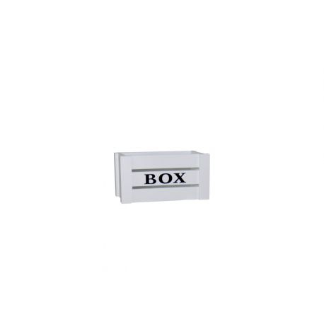 CAJA DE MADERA BLANCA (25x15x12,5 cm.)