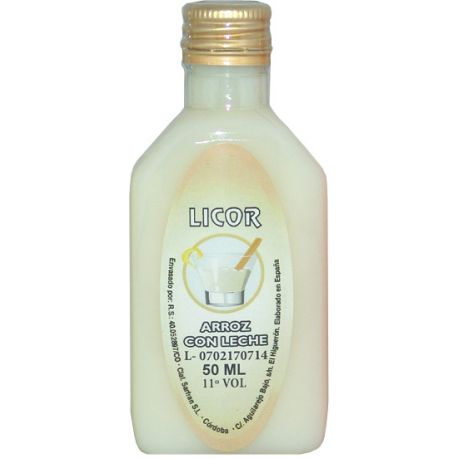 Licor de arroz con leche para regalos de boda 50ML