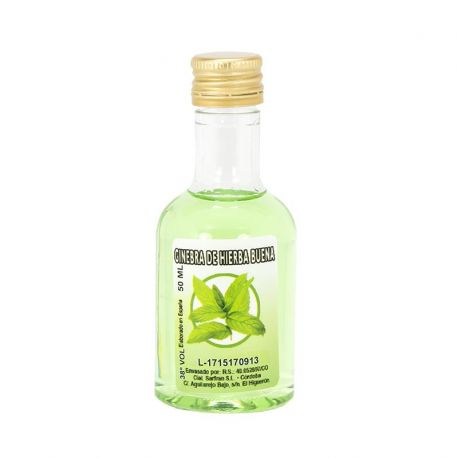 Licor ginebra de hierba buena 50ml detalles de boda
