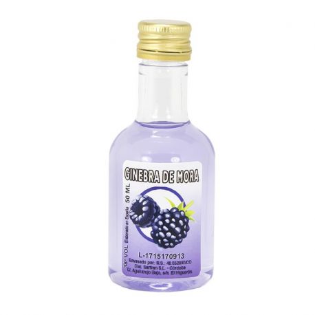 Licor ginebra de mora 50ml detalles de boda