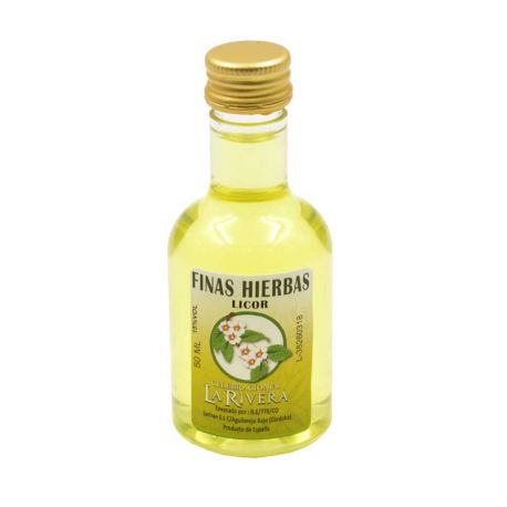 Licor de finas hierbas 50ml detalles de boda