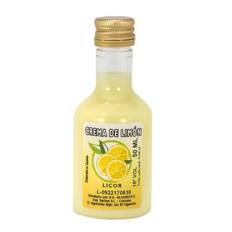 Licor de crema de limón 50ml detalles de boda