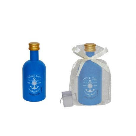 botella little gin premium + bolsa tul lisa (8525) 