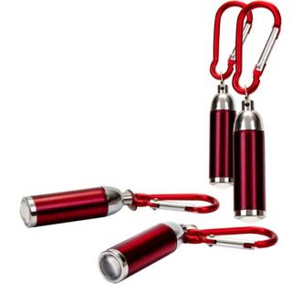 Linterna mosqueton rojo
