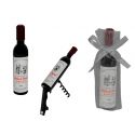abrebotellas botella de vino + bolsa tull ama. (8942)
