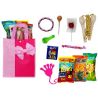 BOLSA ROSA LAZO CON GOLOSINAS + COMBA