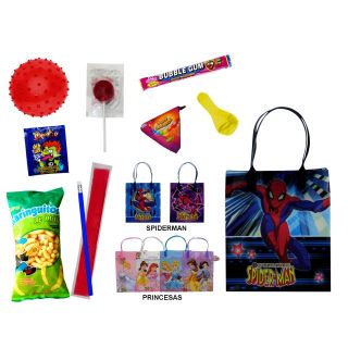 BOLSA PVC MIC-PRI-SPI CON GOLOSINAS + BALON
