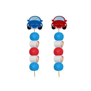 BROCHETA DE GOLOSINAS COCHE FIELTRO (Aprox. 50 Gr.)