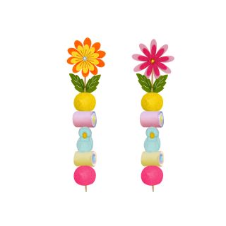 BROCHETA DE GOLOSINAS FLORES FIELTRO (Aprox. 50 Gr.)