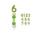 BROCHETA DE GOLOSINAS NUMEROS MADERA (Aprox. 50 Gr.)