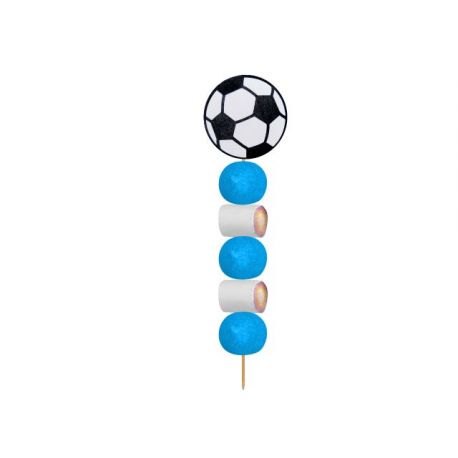 BROCHETA DE GOLOSINAS FUTBOL MADERA (Aprox. 50 Gr.)