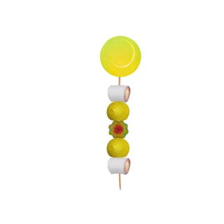 BROCHETA DE GOLOSINAS TENIS MADERA (Aprox. 50 Gr.)