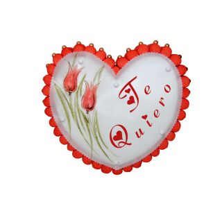 TARTA 1 BASE CORAZON OBLEA PINTADA (320 Gr.)