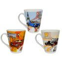 TAZA DE CERAMICA COCHES DE EPOCA