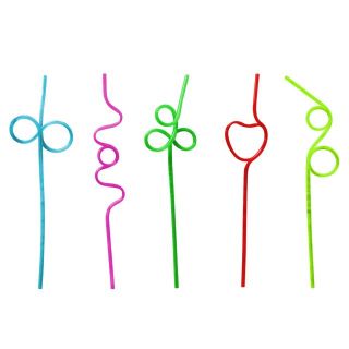pajitas de colores y formas