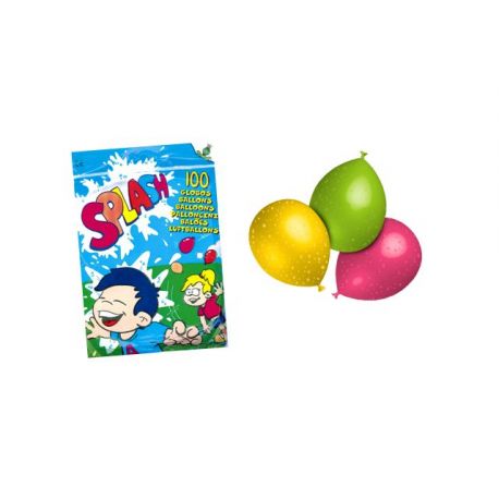 bolsa 100 globos agua (ø 10 cm.)