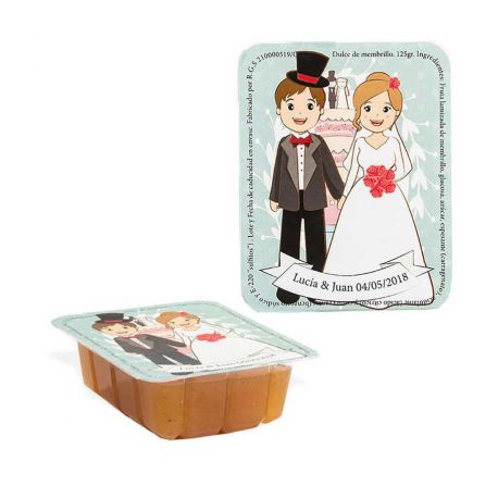 Dulce de membrillo personalizado 125gr boda
