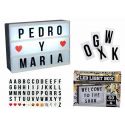 panel de letras con luz (60 letras y símbolos)