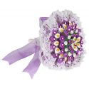 BOUQUET ENCAJE GUIPUR MALVA