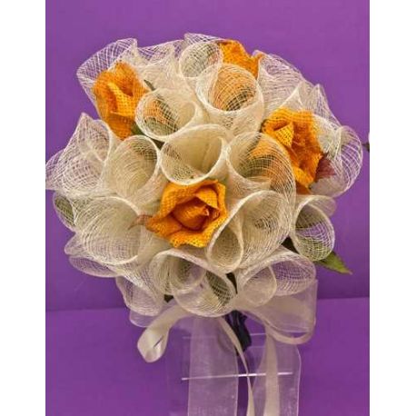 RAMO ROSAS YUTE NARANJAS