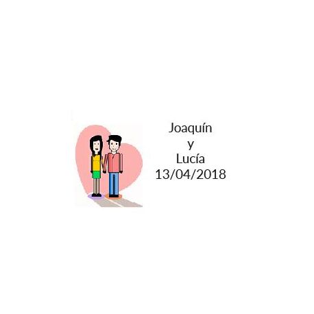 pegatina original invitados boda