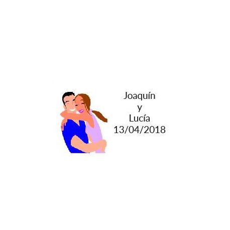 pegatinas invitados boda original