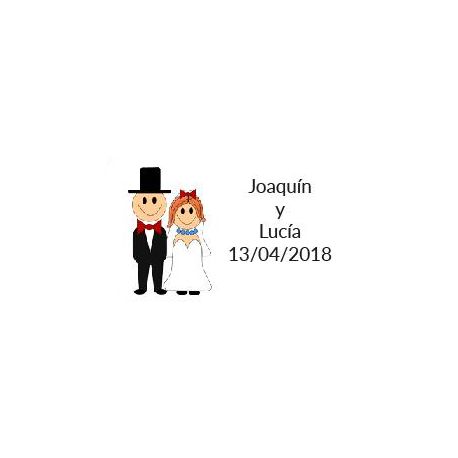 pegatinas para invitado boda original