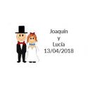 pegatinas para invitado boda original