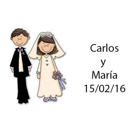 pegatinas original invitado para boda batatas