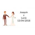 pegatinas bodas original